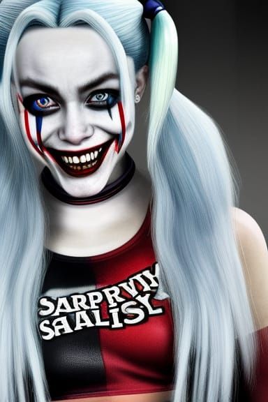 Harley Quinn Grin.