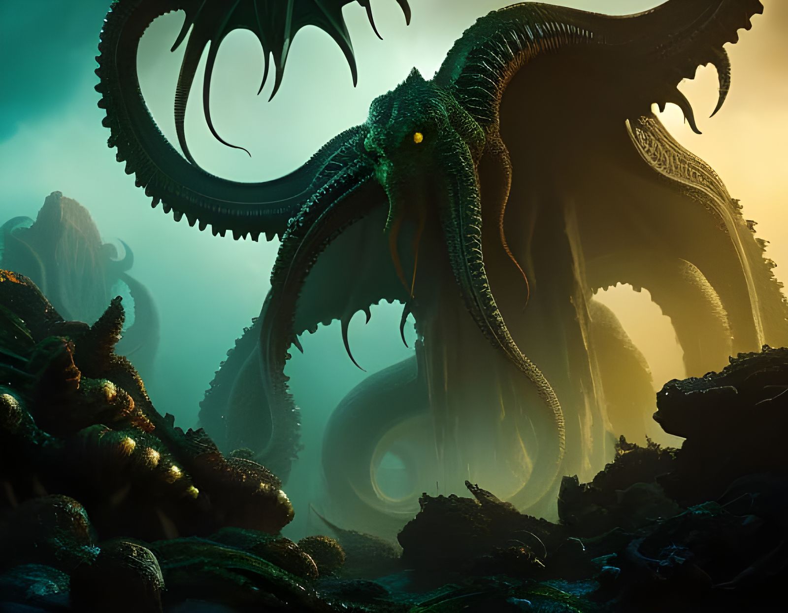 Cthulhu   by @shooflower