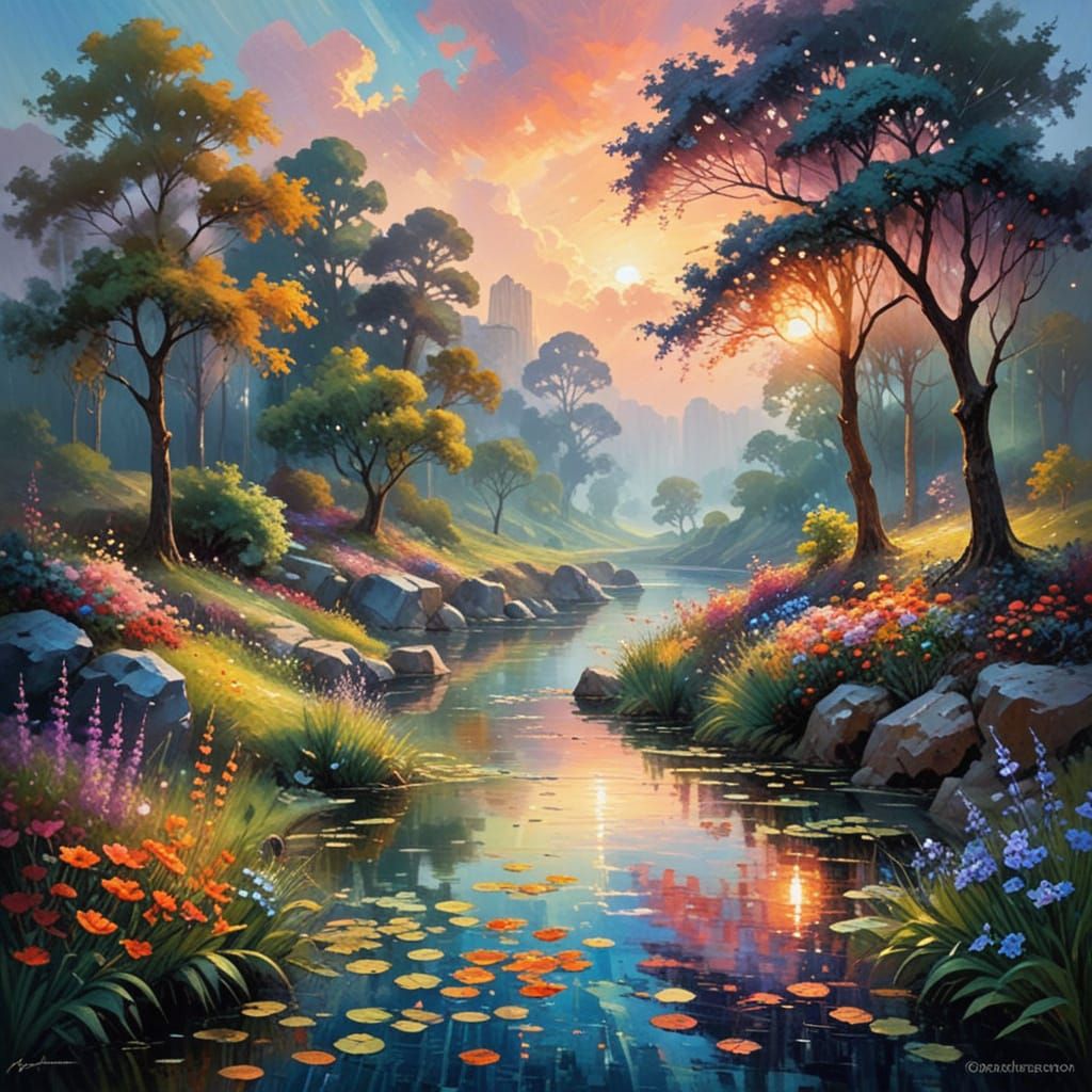 Romantic Impressionist Dreamscape