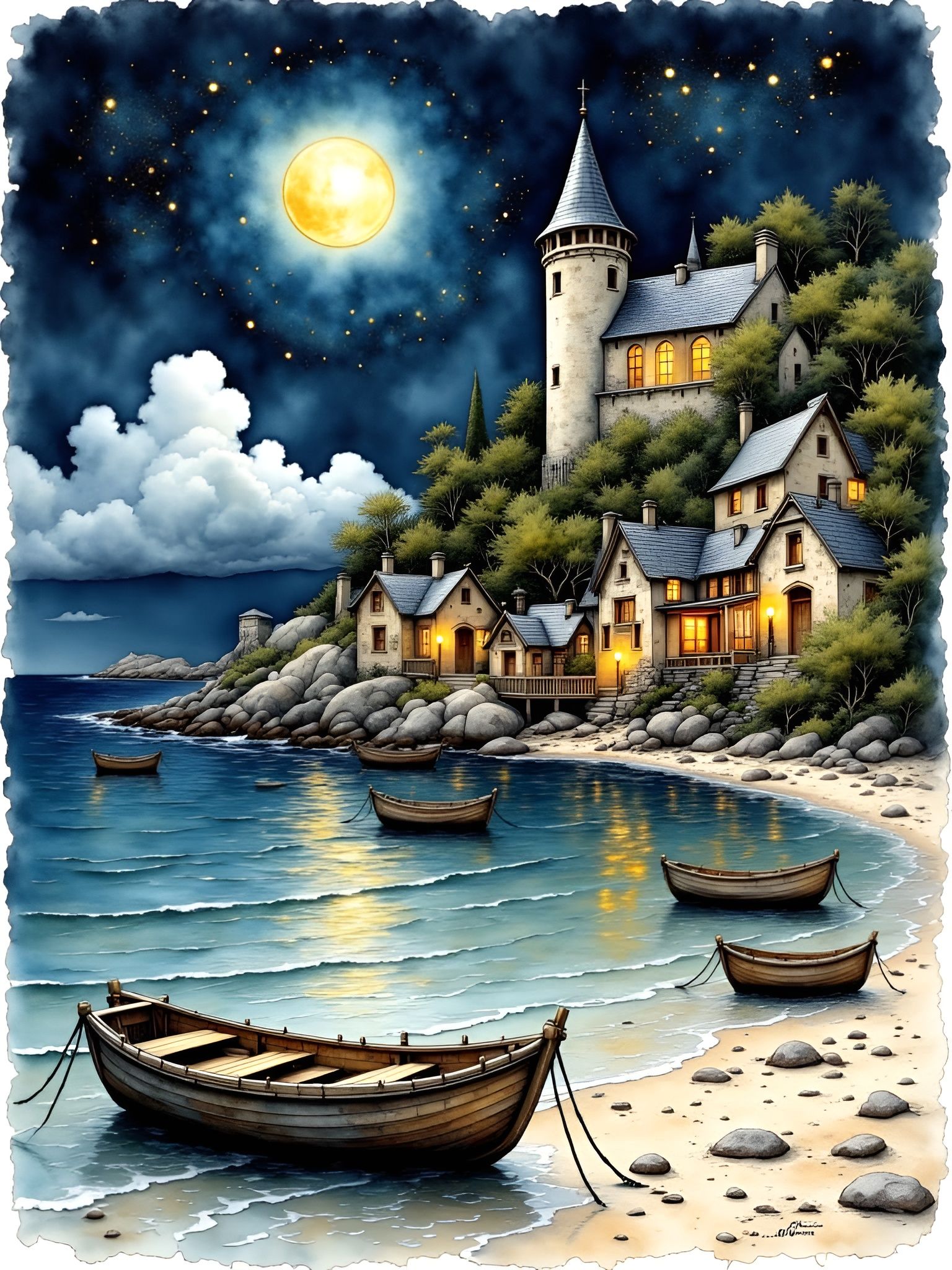 Coastal Fairytale Village  by @Lore 