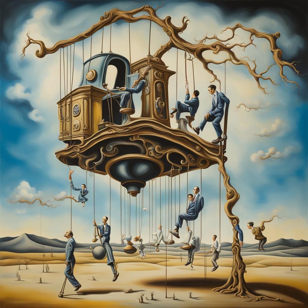 Swing machine sewng people together