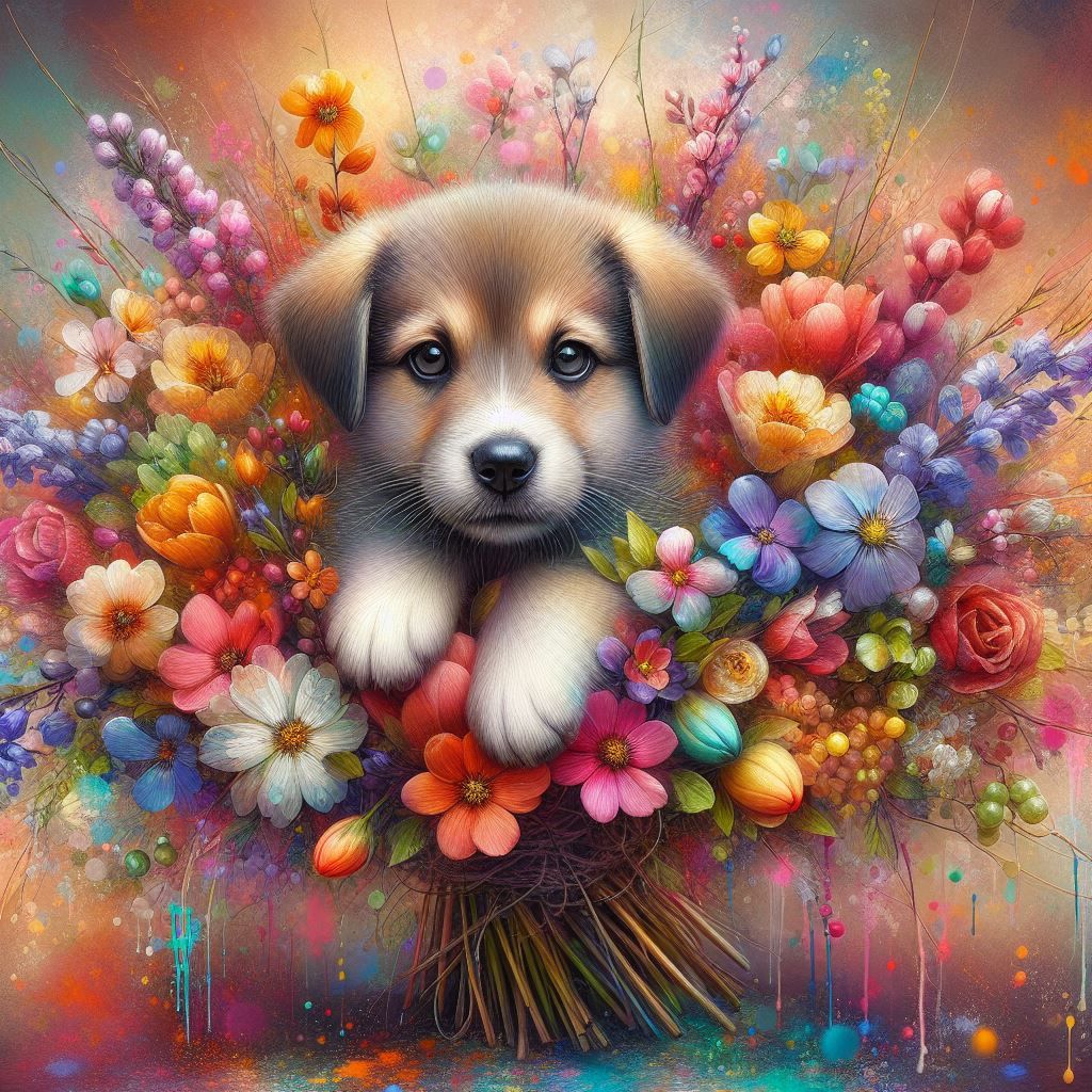 Sweet Puppy - AI Generated Artwork - NightCafe Creator