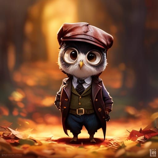 Owls in suits  by @EducatedFool