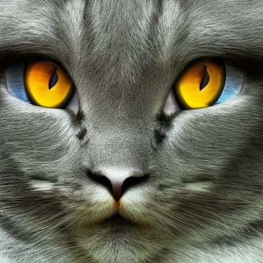 Cat with beautiful eyes