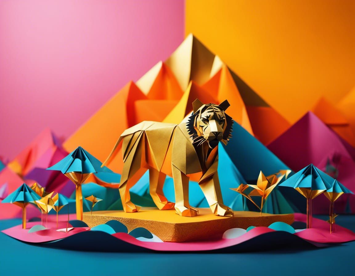Origami Tiger.