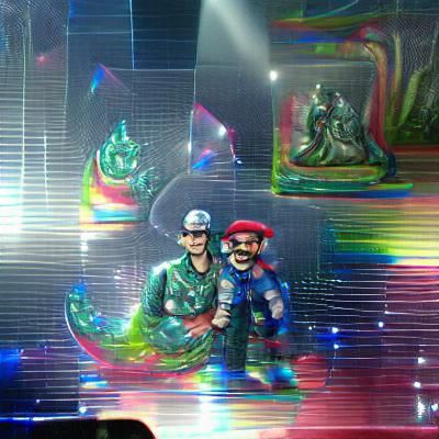 holographic mario and luigi maximalist