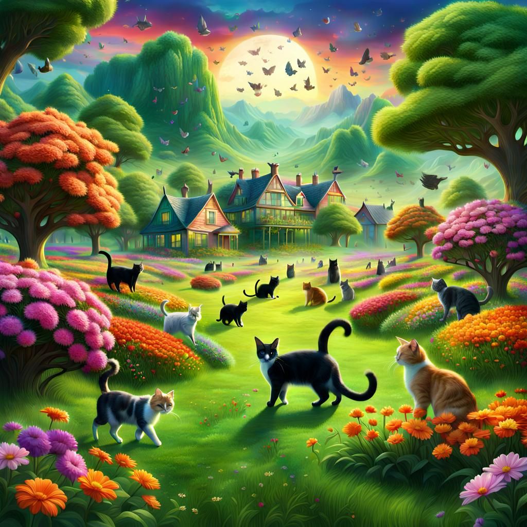 Lucky cats AI Generated Artwork NightCafe Creator