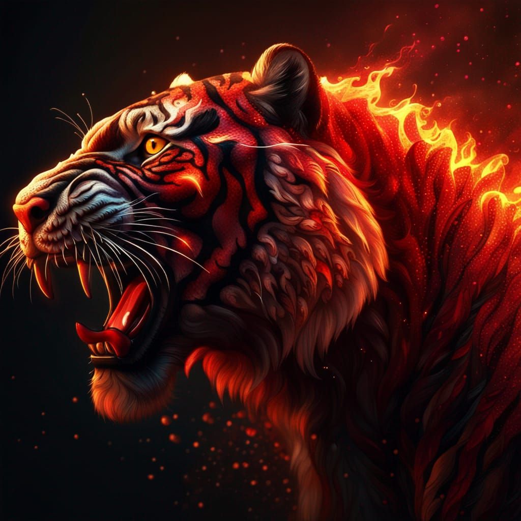 Tyger Tyger Burning Bright - AI Generated Artwork - NightCafe Creator