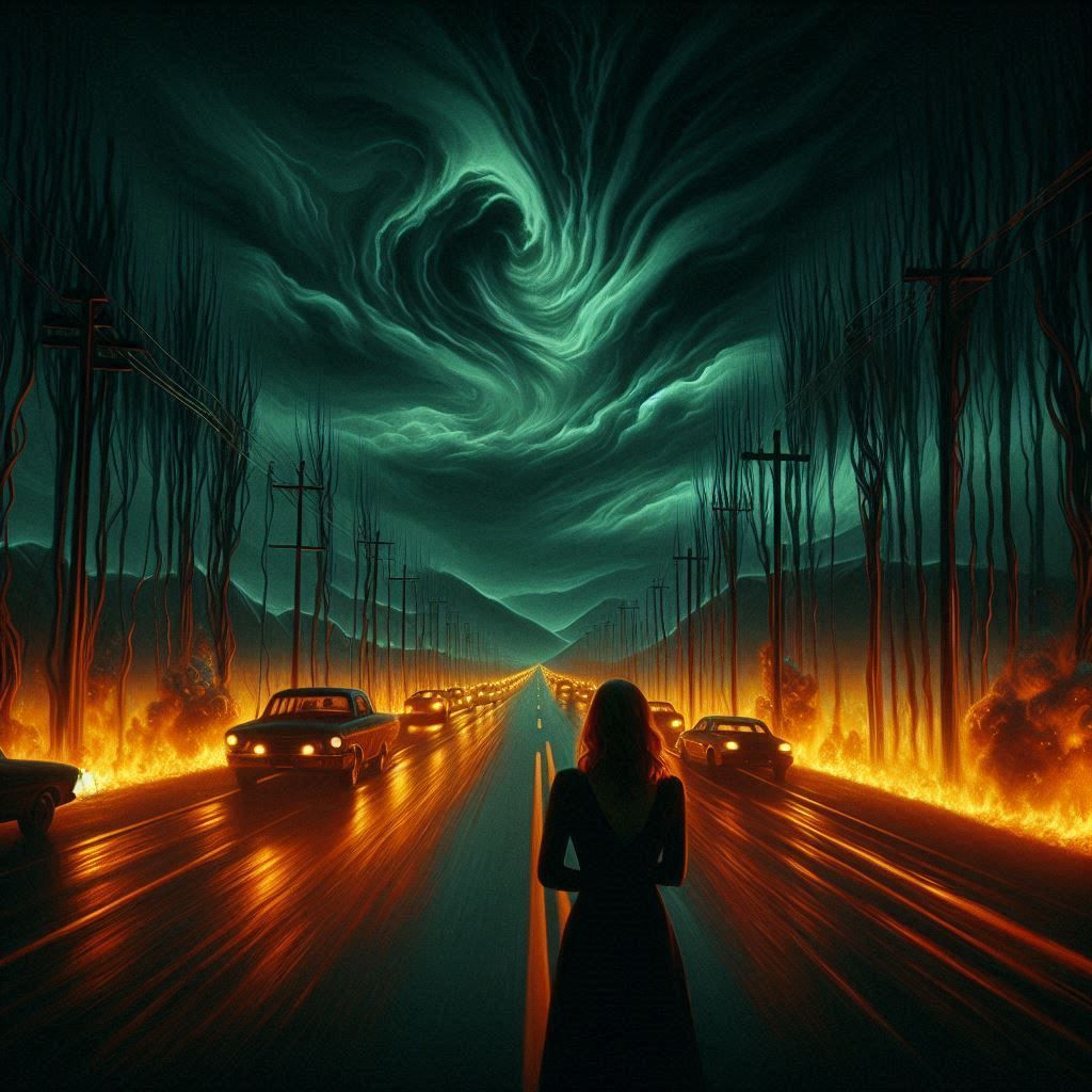 Inspired by the movie "Lost Highway" (1997) directed by David Lynch.