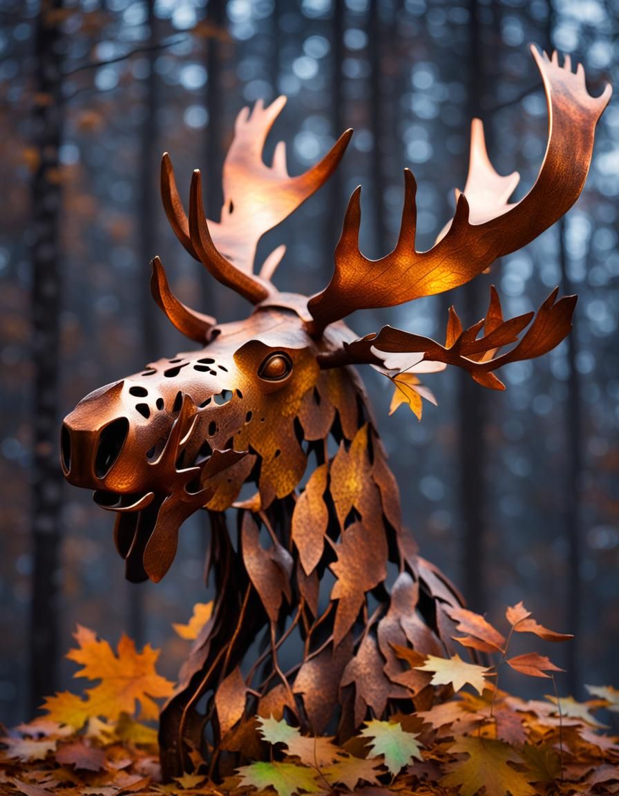 The Garden Moose Display  by @lizardly 