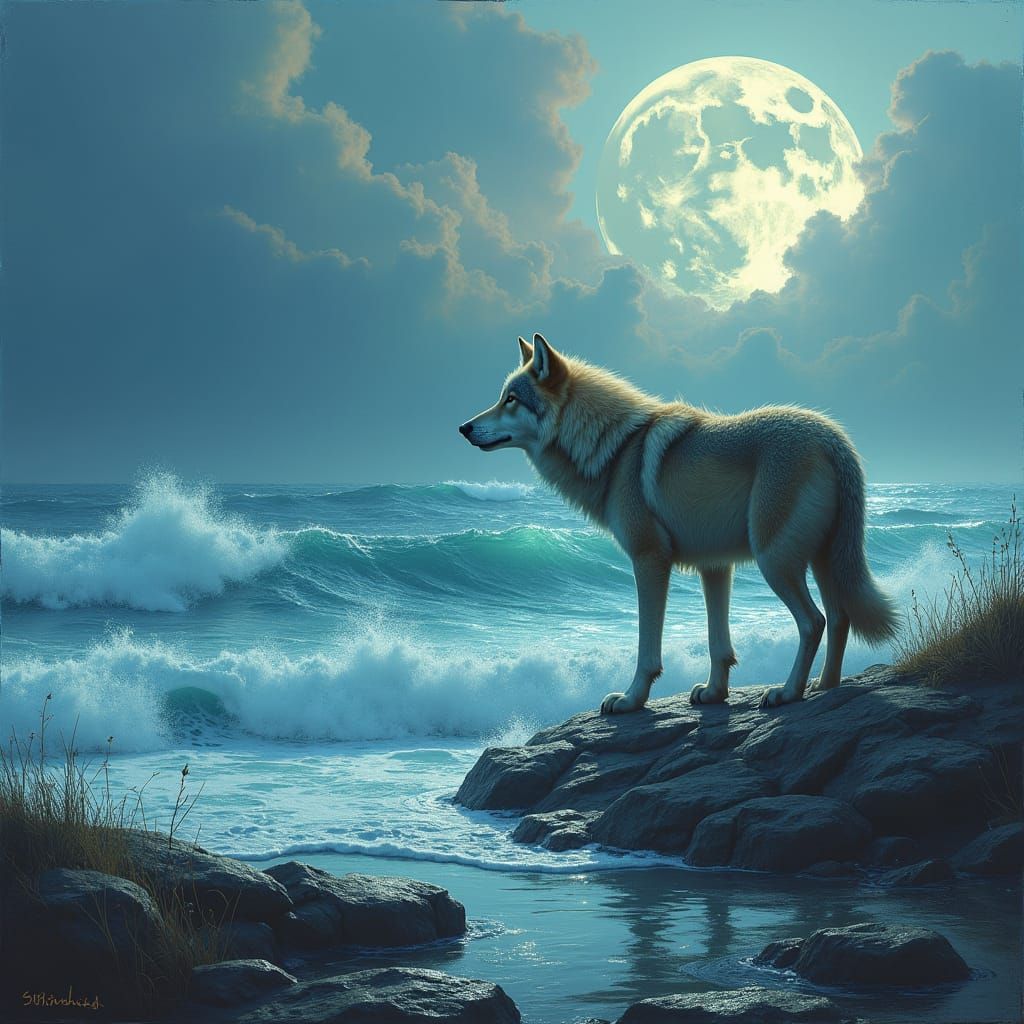 🌊 wolf  by @Andrew 