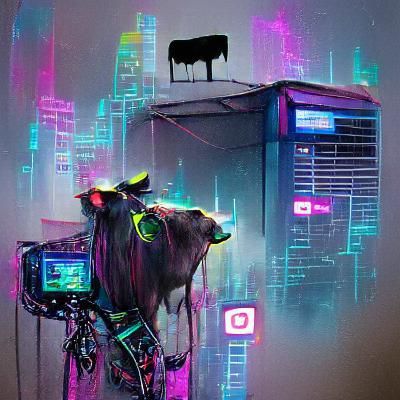 Cyberpunk Cow
