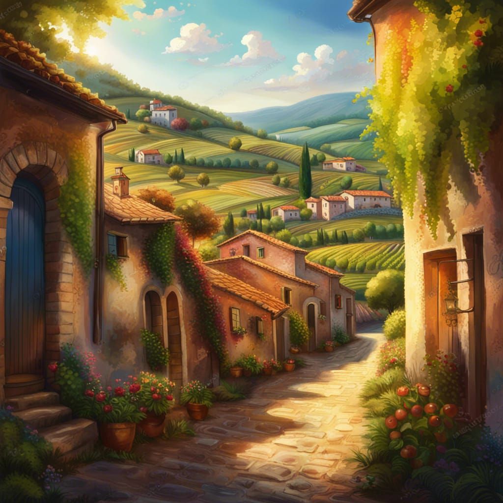 Countryside village in Italy  by @Aqualemonade 