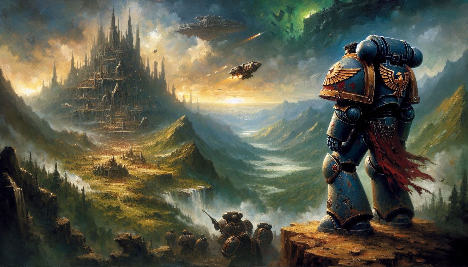 Ultramarines Pushing Forward - Warhammer 40K