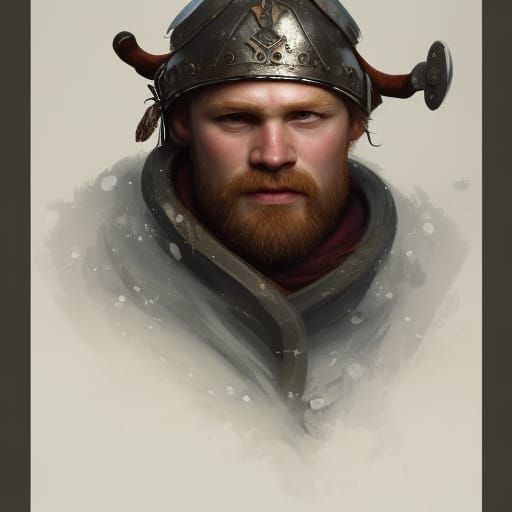 Erik the Red viking portrait, Erik Thorvaldsson - AI Generated Artwork ...