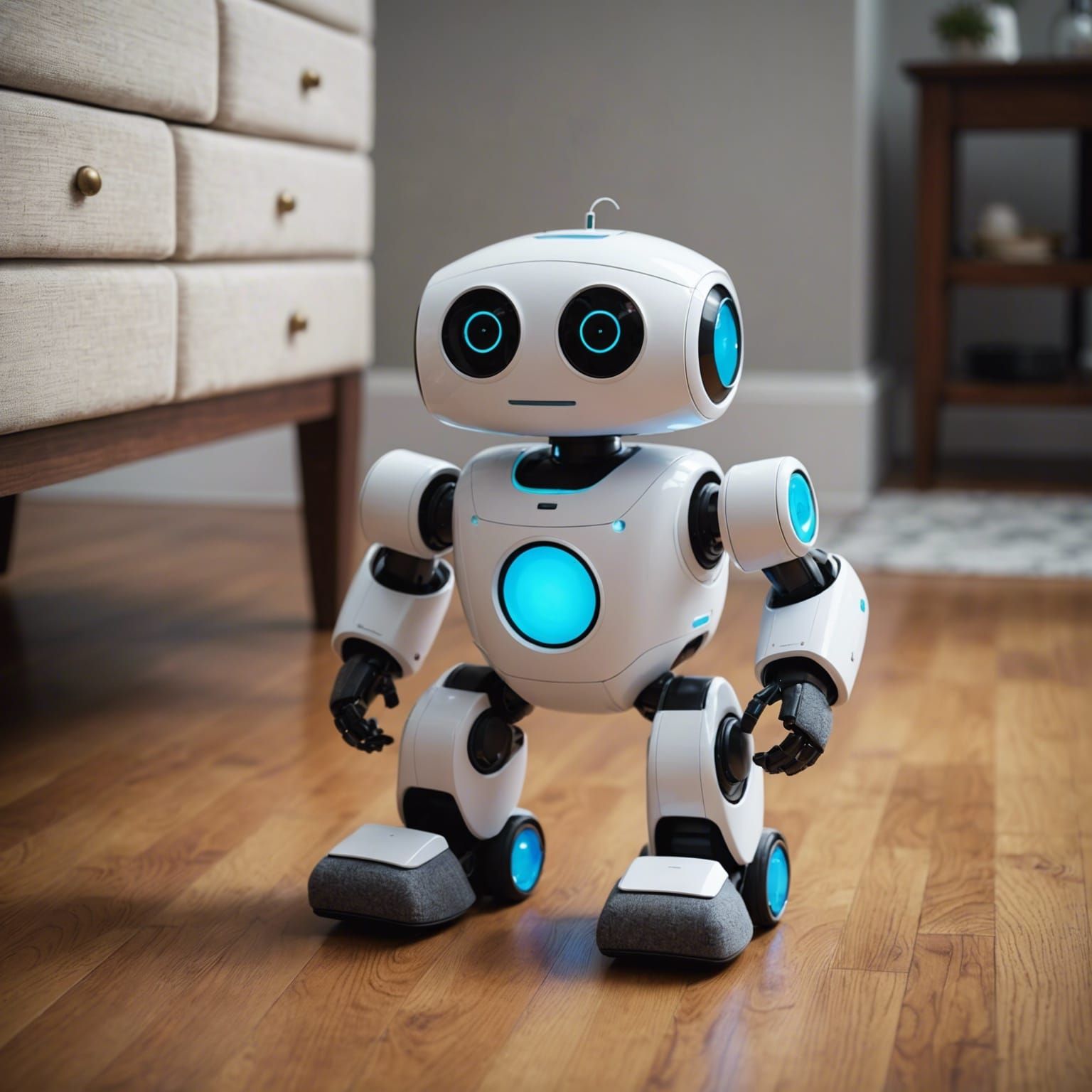 A "sock detection" robot? This cute little robot would walk ...