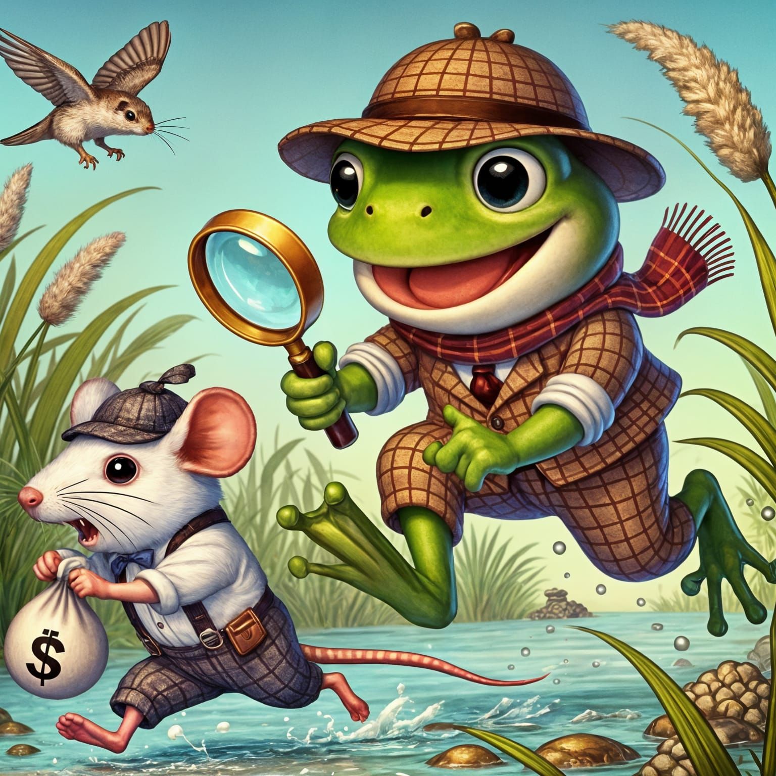 SherFrog Holmes and the Escaping Mouse