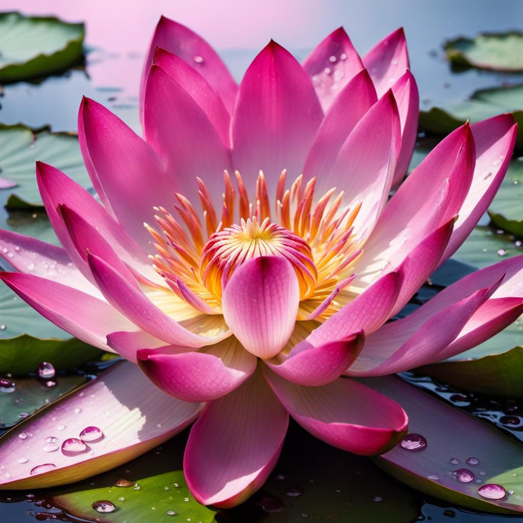 Waterlily - AI Generated Artwork - NightCafe Creator