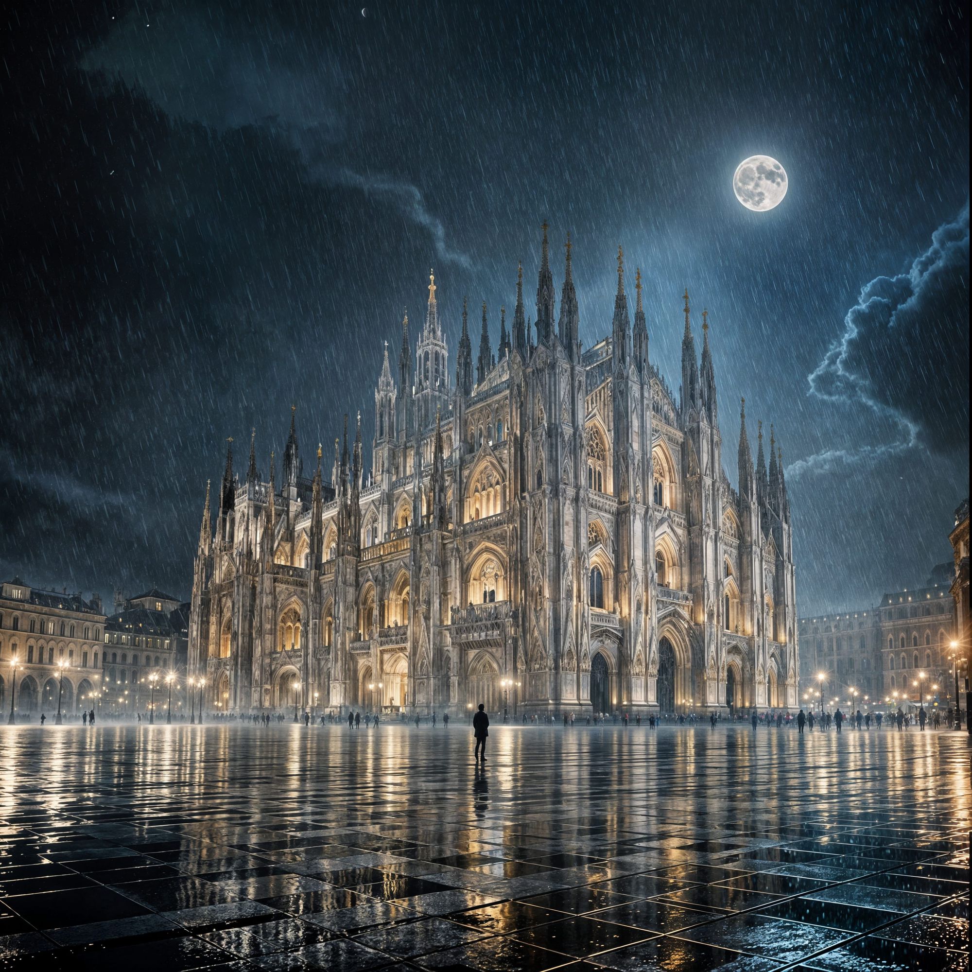 Il Duomo in a summer storm