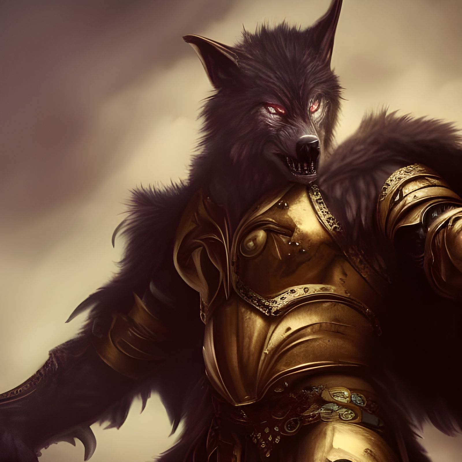 A Werewolf Mystic Soldier