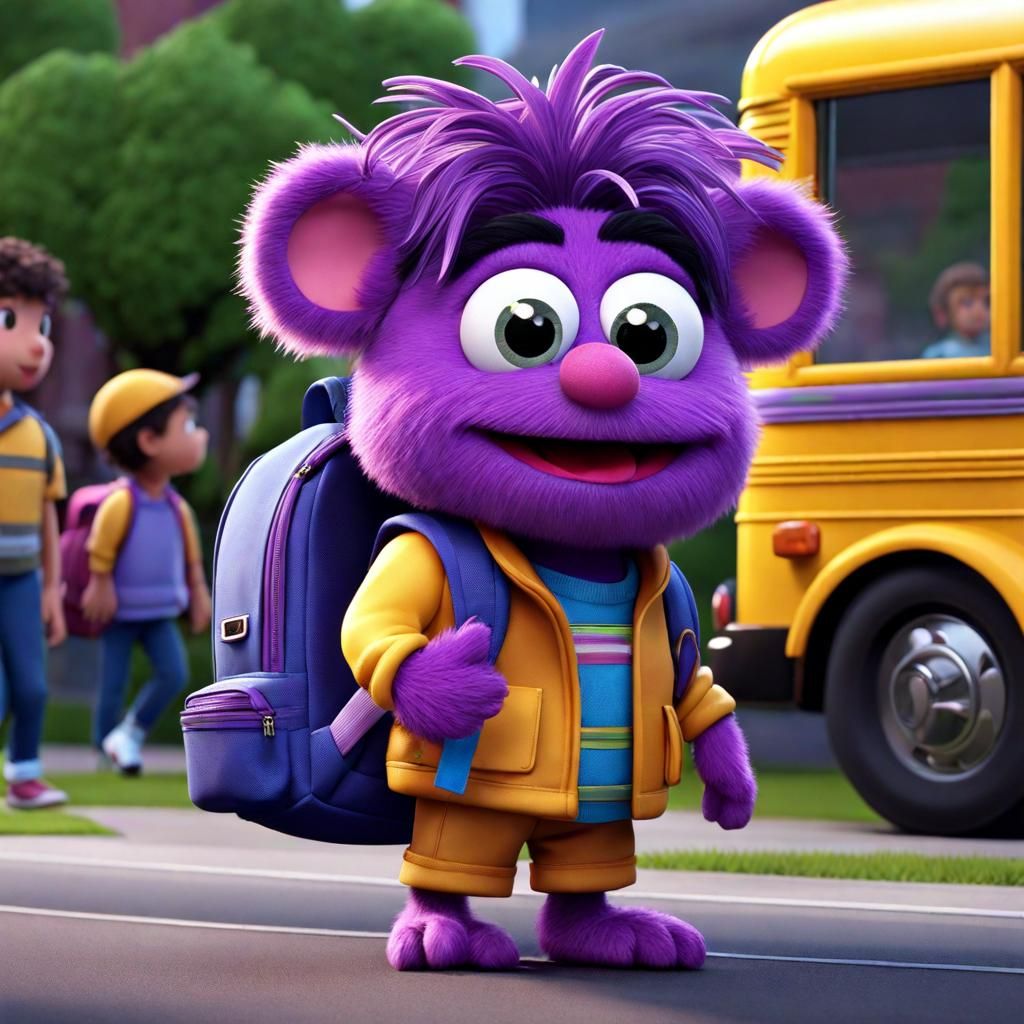 Monster Muckluck's First Day of School  by @Ishya