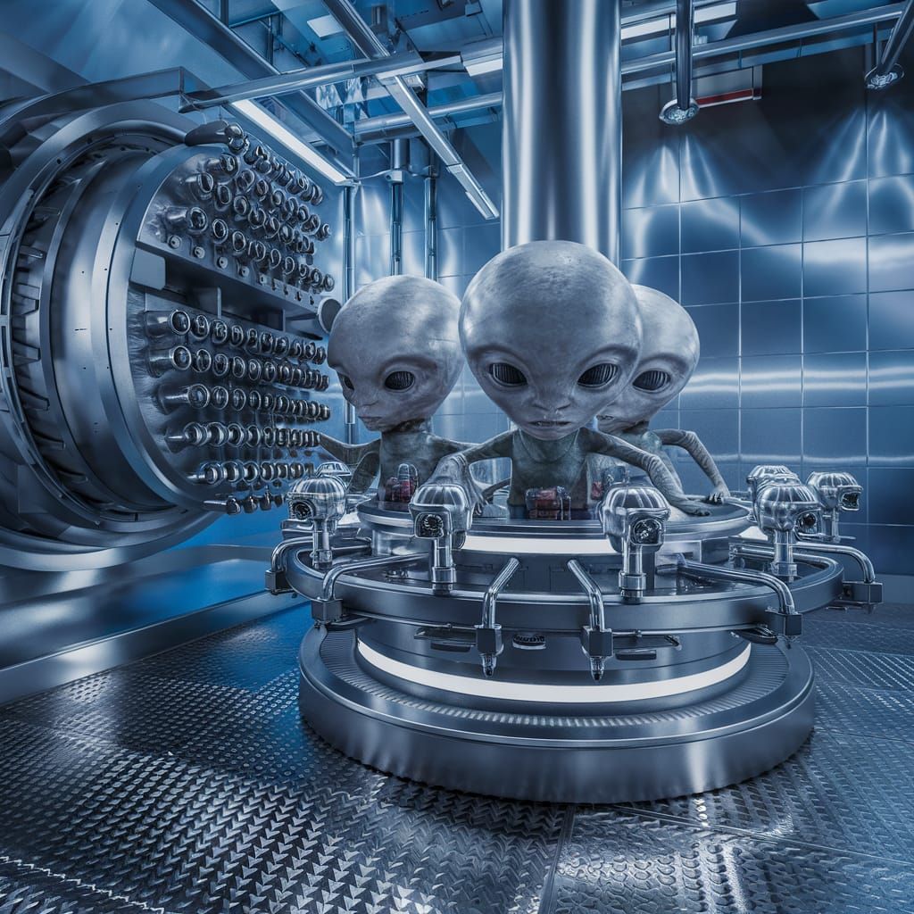 ALIENS CLONING MACHINE.