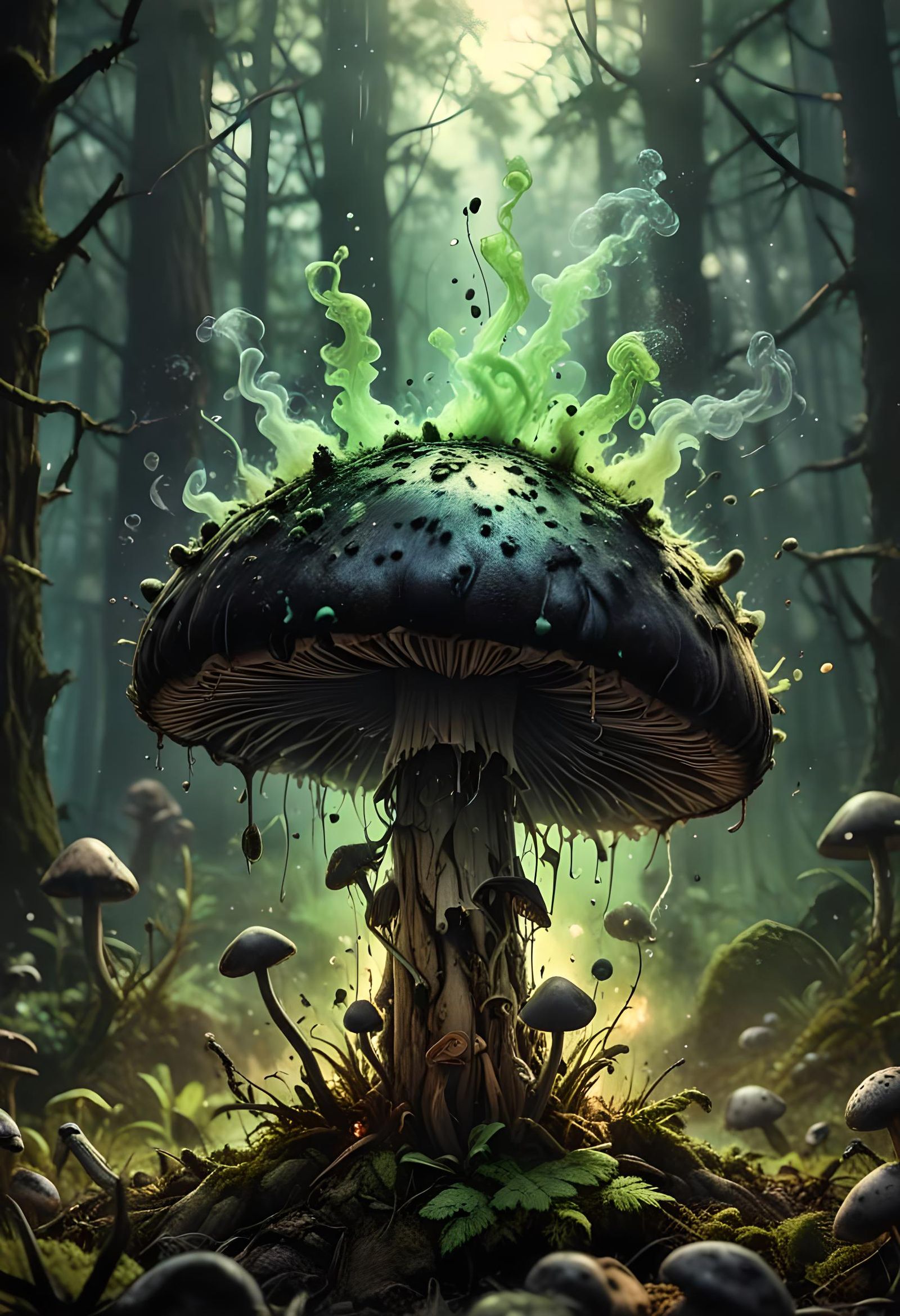 Venomshade Puff. Don't pick up this mushroom! ⚠️