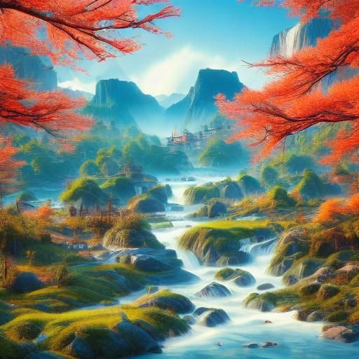 Amazing landscape <lora:Kira:1.0>