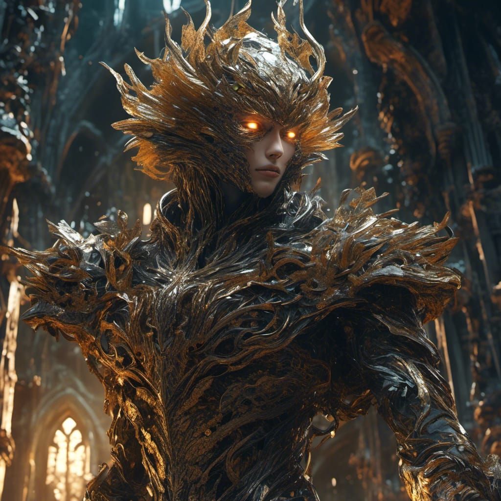 <lora:High Voltage:1.0> 8k; insanely detailed face; Gothic tribe; golden ratio; depth of field; dynamic pose; 3/4 profile; poster art; bold...