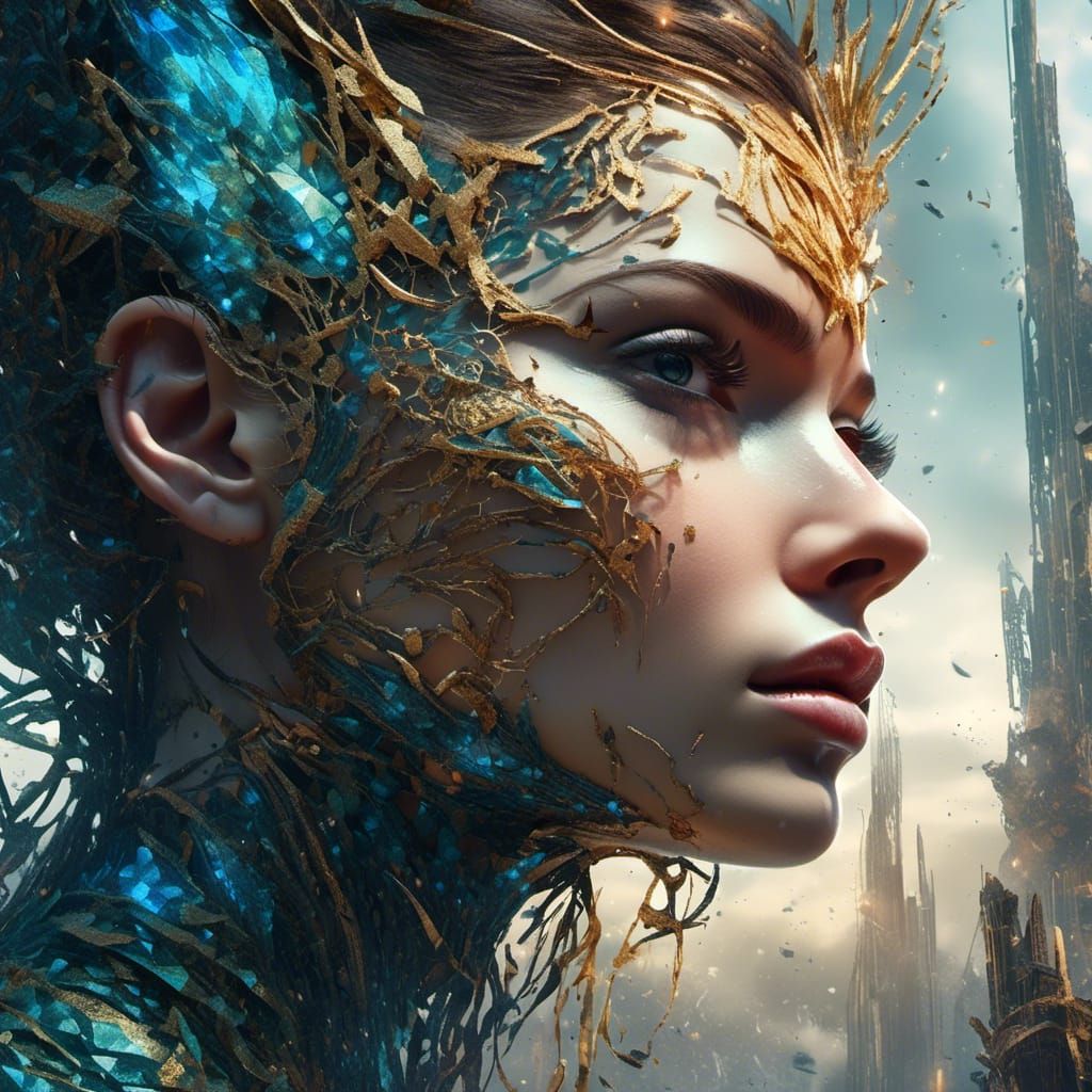 <lora:High Voltage:1.0> 8k; insanely detailed face; Gothic tribe; golden ratio; depth of field; dynamic pose; 3/4 profile; poster art; bold...