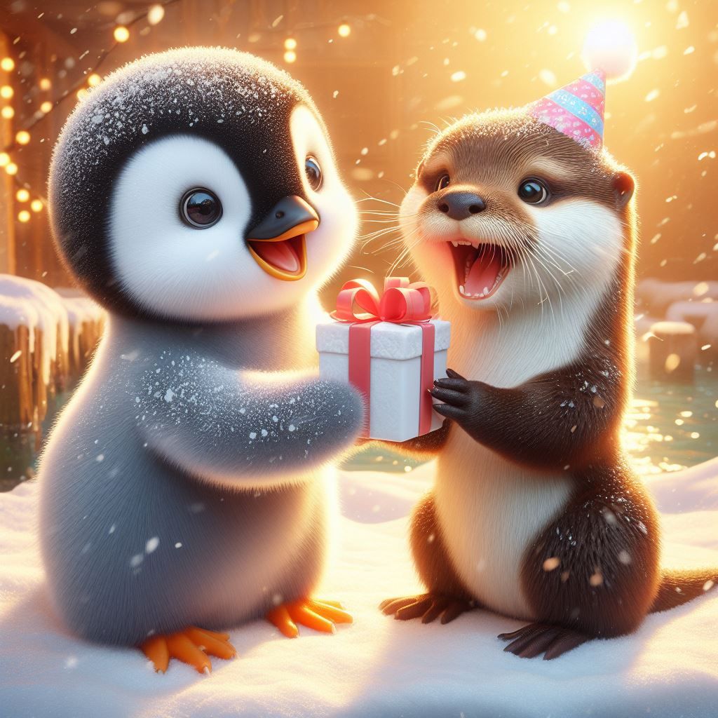 Happy birthday, baby otter