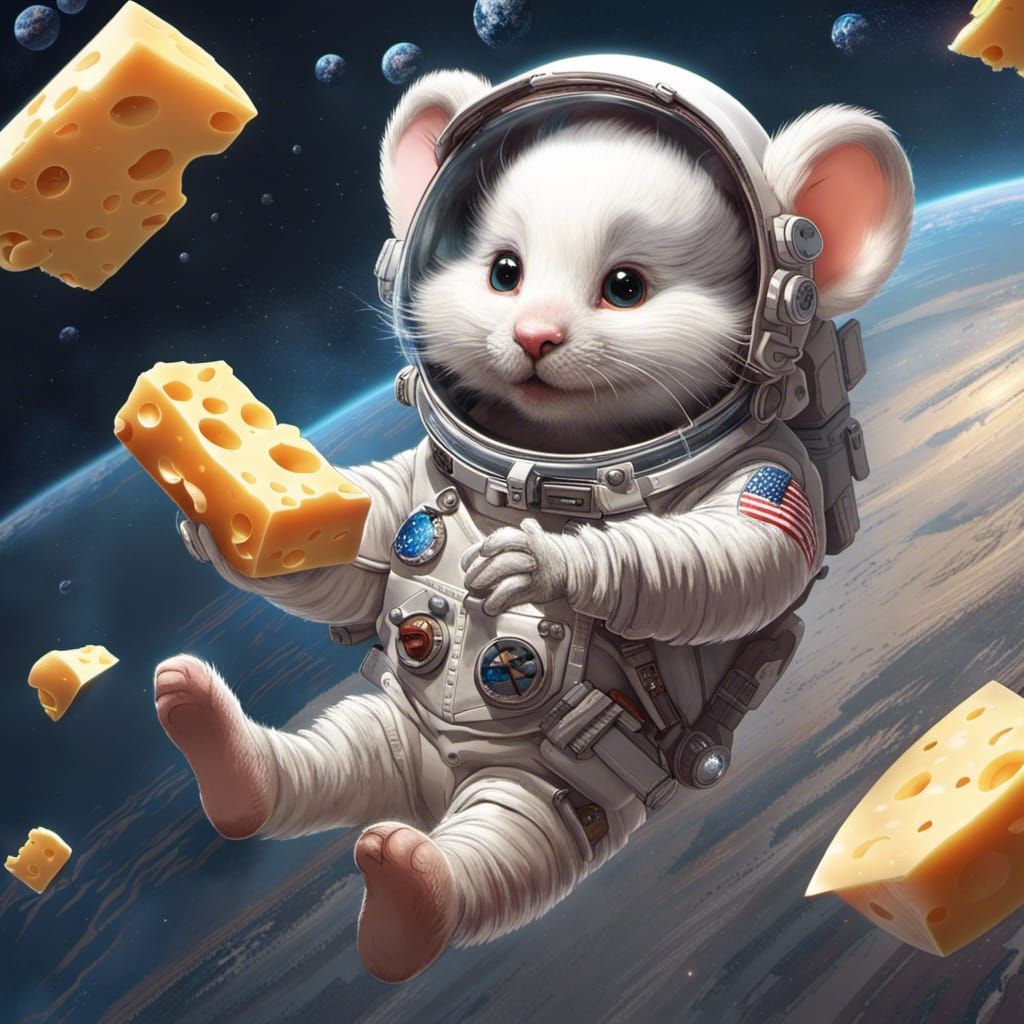 babymouse in space   by @Diellys