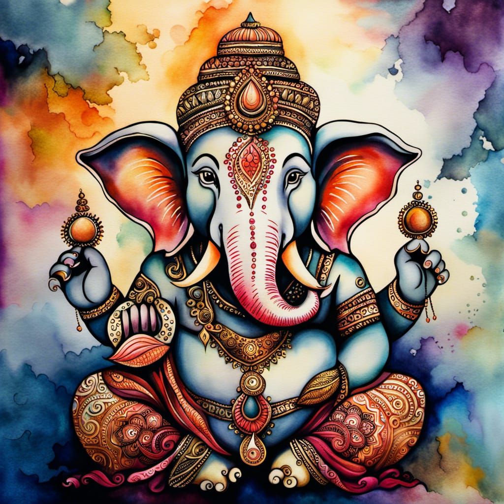 lord ganesh - AI Generated Artwork - NightCafe Creator