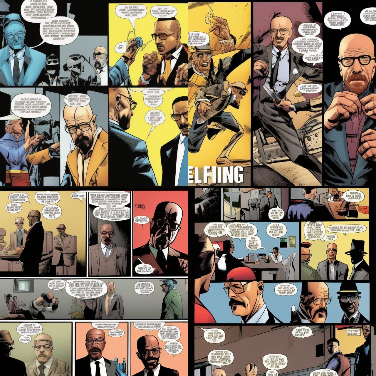 Heisenberg vs Gus Fring Marvel Comics