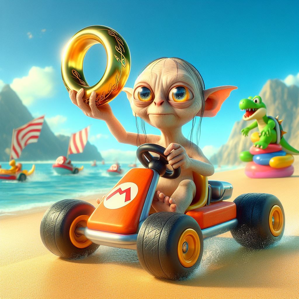 Gollum Mario Kart