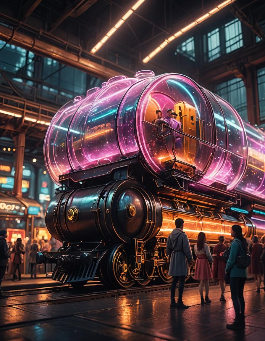 Neon Train  by @H0rati0