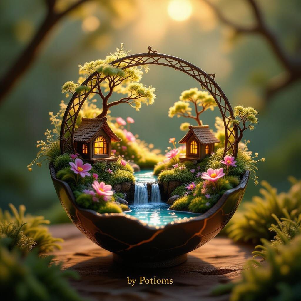 Miniature Kintsugi World of Web-Life