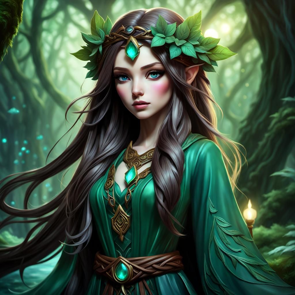 Beautiful Druid - AI Generated Artwork - NightCafe Creator