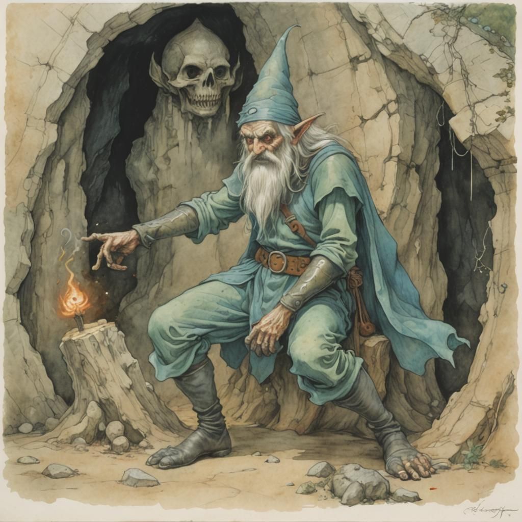 Renegade half-elf wizard  by @Strugatsky