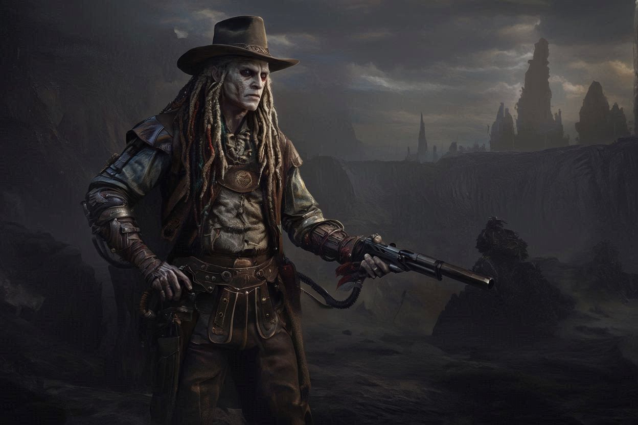 BAVARIAN RASTA ALBINO COWBOY GUNSLINGER 2