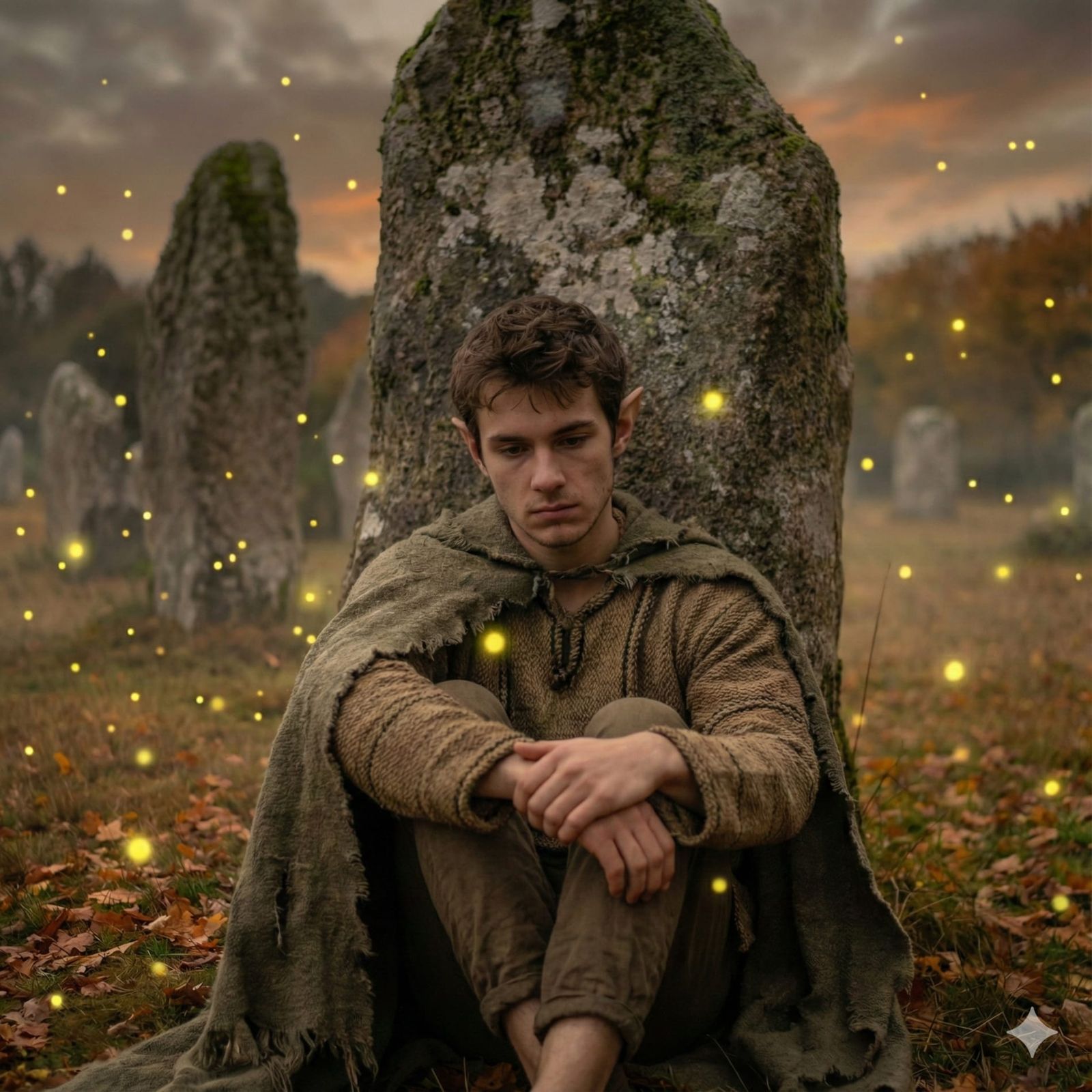 Brooding Elf by Standing Stones
