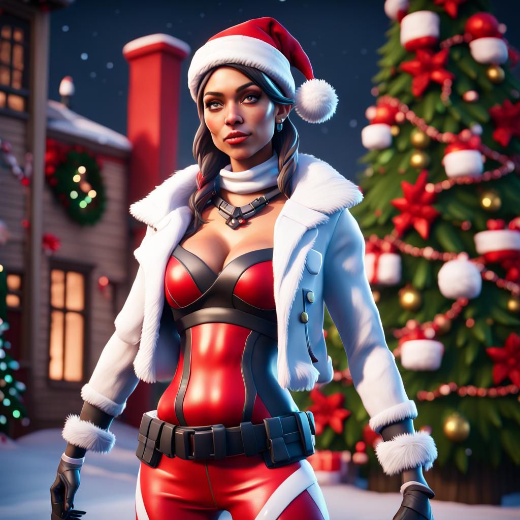 Fortnite Christmas skin concept - AI Generated Artwork - NightCafe Creator