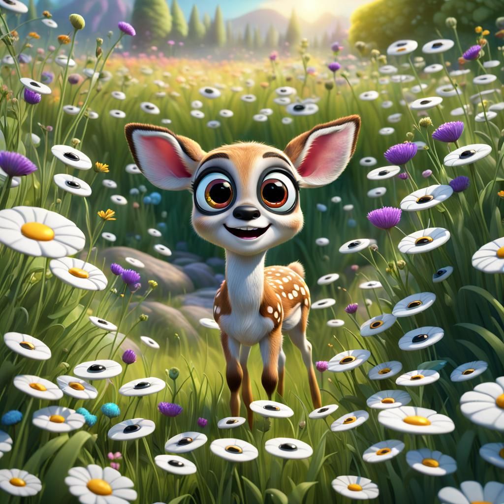 Cute Fawn  by @Superbear