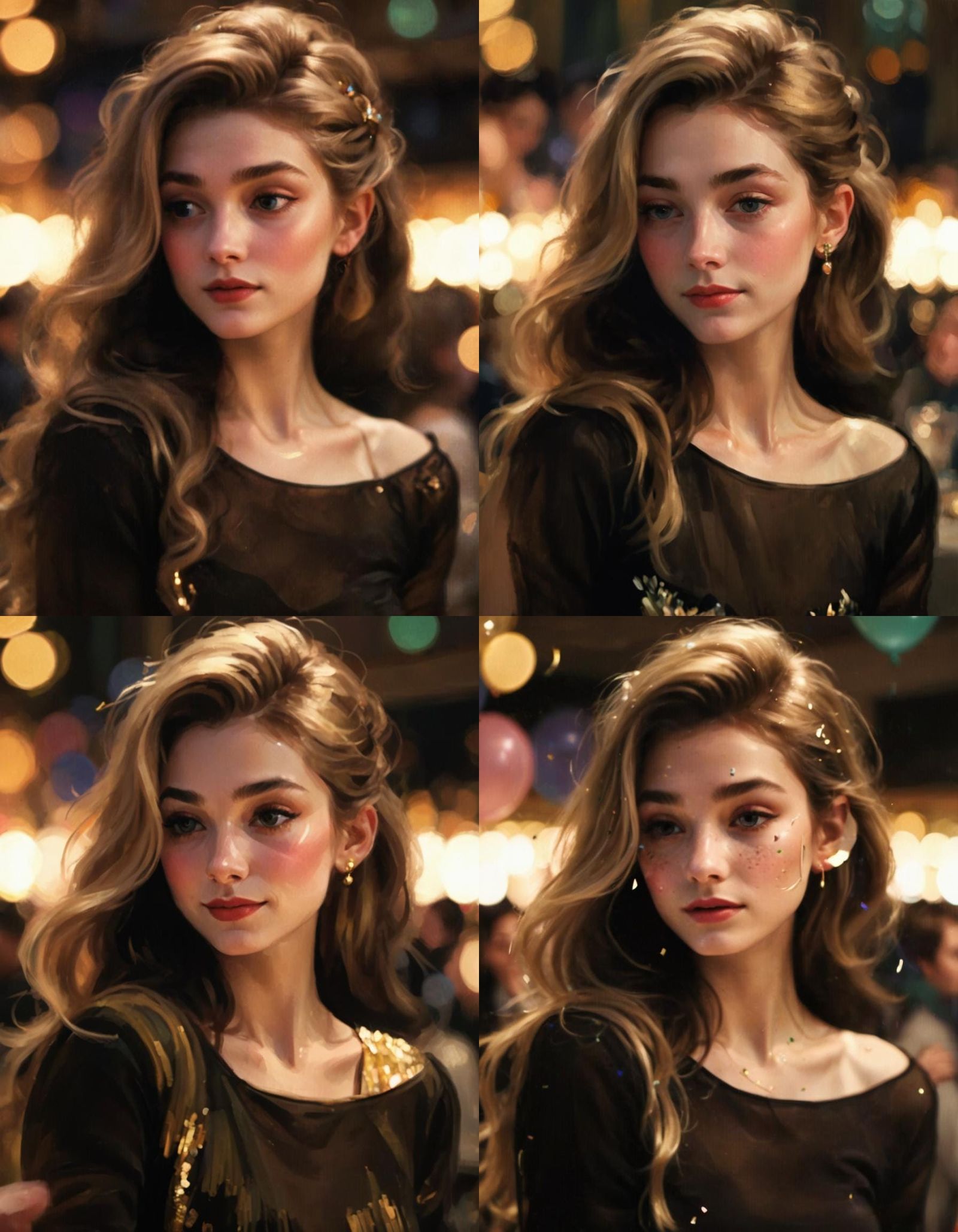 Blonde Woman at Paris Party