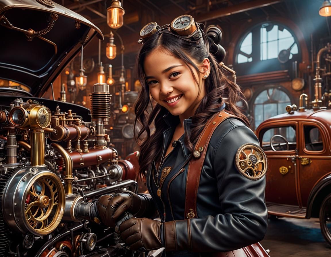 Professionnal at work: Car mechanic