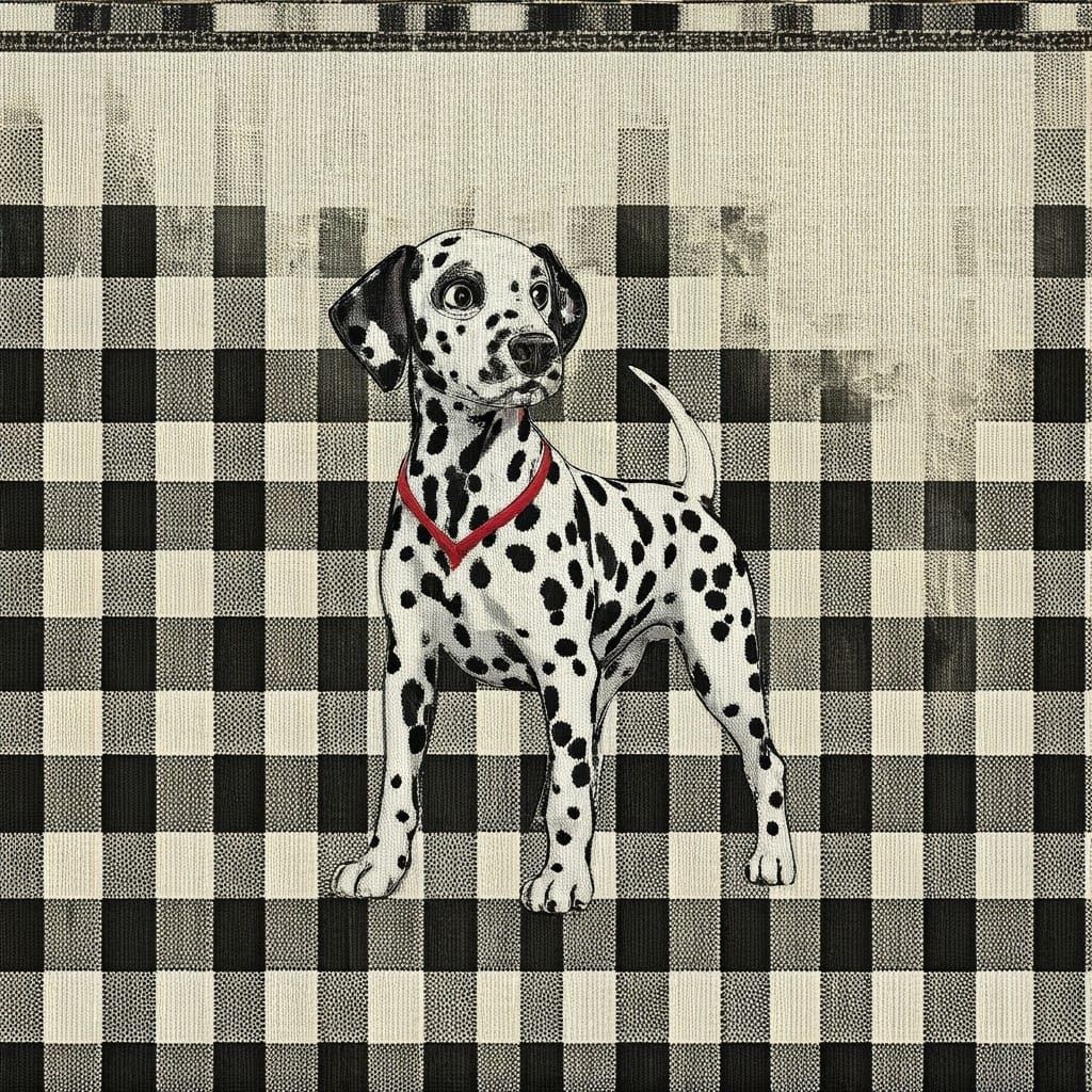 Points and gingham  by @Castorix