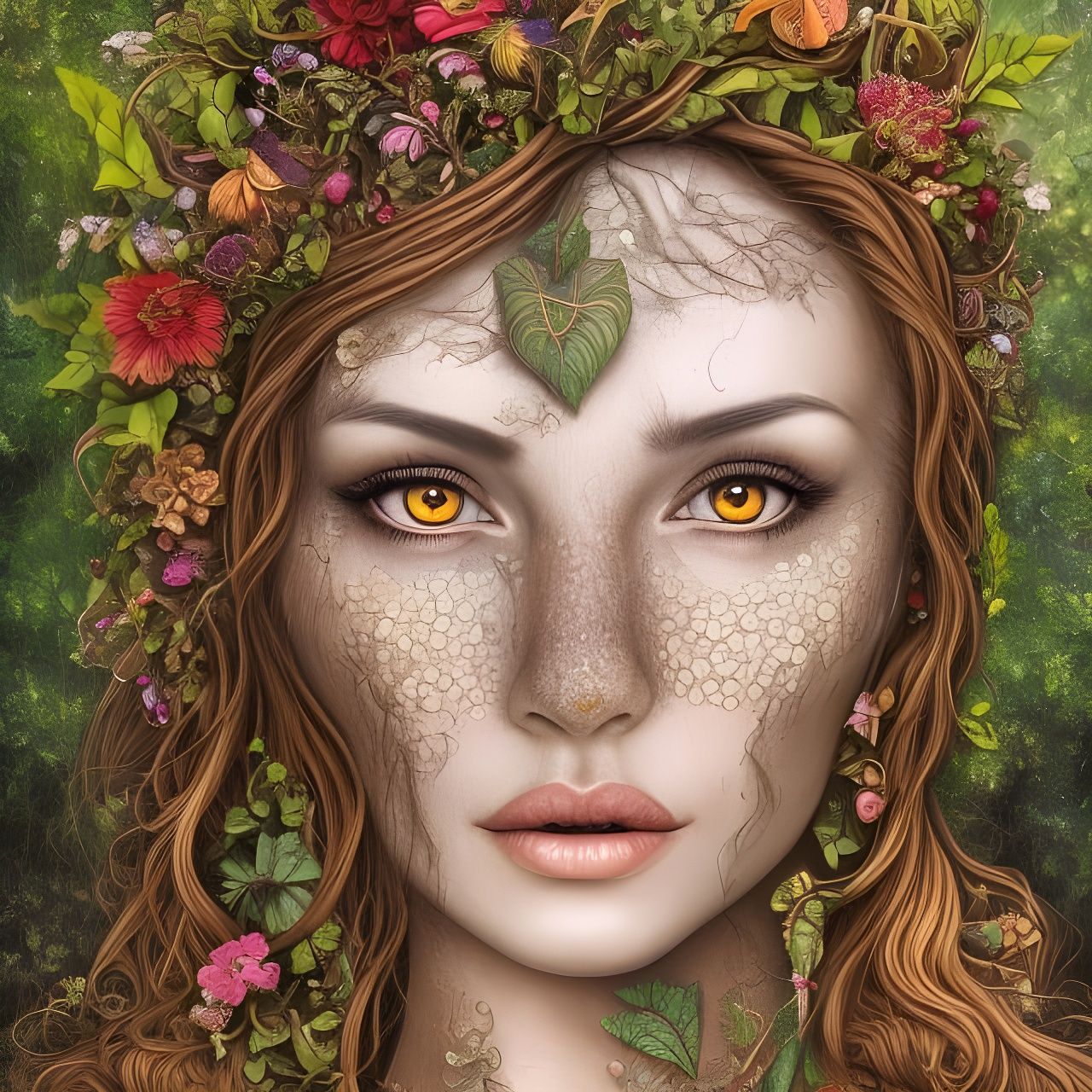 Dryad, Female - Ai Generated Artwork - Nightcafe Creator