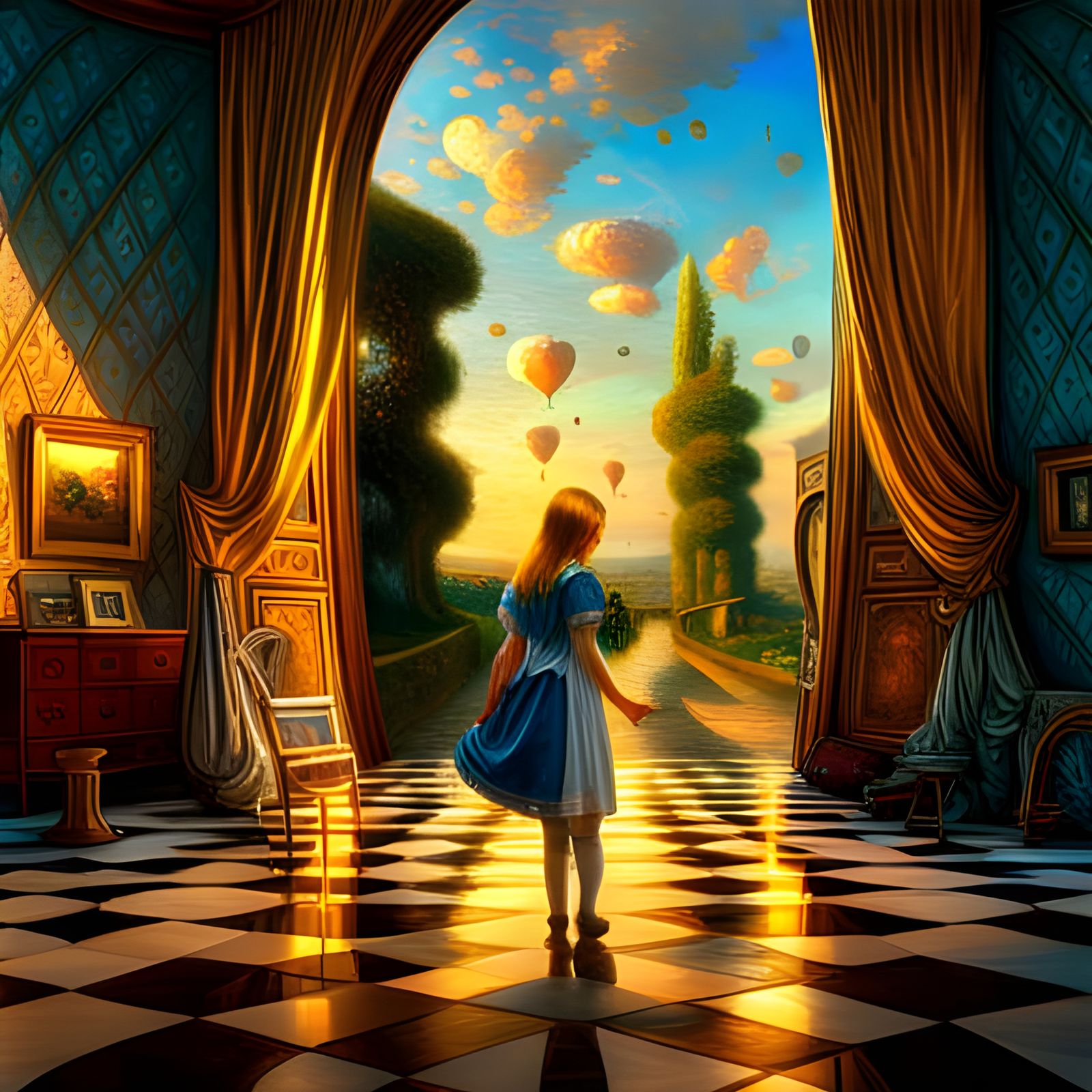 Through the Looking Glass AI Generated Artwork NightCafe Creator