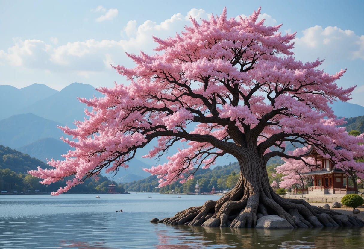 Ancient sakura tree
