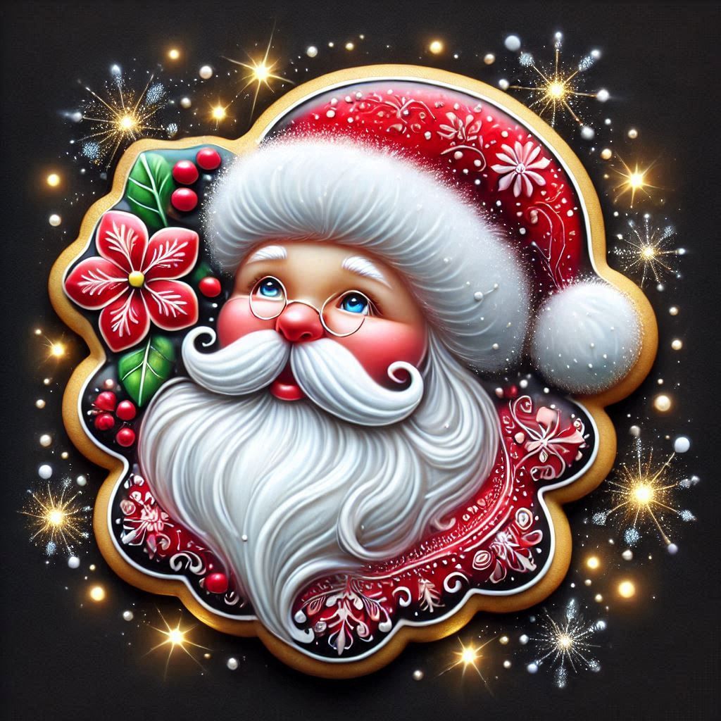 Christmas Cookie Santa